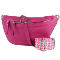 Toscanto Damen Gürteltasche Leder Tasche pink OTT821BP