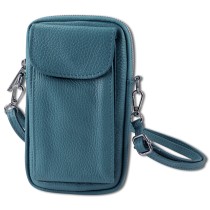 Toscanto Damen Handtasche Leder Tasche hellblau OTT827SH