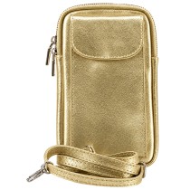 Toscanto Damen Umhängetasche Handtasche Leder Tasche gold OTT827SZ