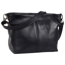 Toscanto Damen Schultertasche Umhängetasche Leder Tasche dunkelblau OTT829SB