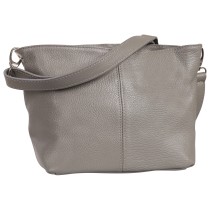 Toscanto Damen Schultertasche Umhängetasche Leder Tasche grau OTT829SK