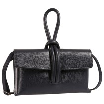Toscanto Damen Abendtasche Umhängetasche Leder Tasche dunkelblau OTT834AB