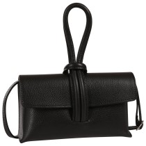 Toscanto Damen Abendtasche Umhängetasche Leder Tasche schwarz OTT834AS