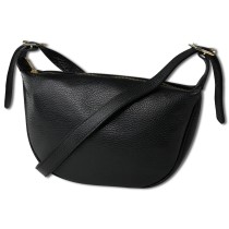 Toscanto Damen Umhängetasche Leder Tasche schwarz OTT835US1