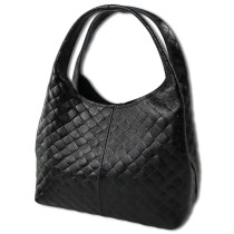 Toscanto Damen Schultertasche Leder Tasche schwarz OTT837SS1