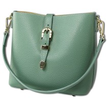 Toscanto Damen Schultertasche Leder Tasche salbeigrün OTT839SL1