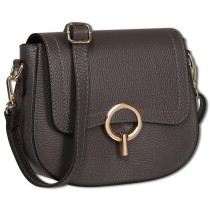 Toscanto Damen Umhängetasche Leder Tasche grau OTT843UK4