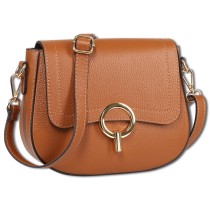 Toscanto Damen Umhängetasche Leder Tasche hellbraun OTT843UN3