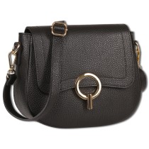 Toscanto Damen Umhängetasche Leder Tasche schwarz OTT843US1