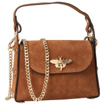 Toscanto Damen Umhängetasche Leder Tasche tan braun OTT844UC5