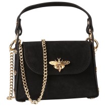 Toscanto Damen Umhängetasche Leder Tasche schwarz OTT844US1