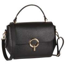 Toscanto Damen Handtasche Leder Tasche schwarz OTT845HS1