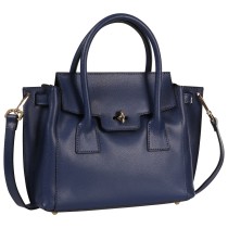 Toscanto Damen Handtasche Leder Tasche jeansblau OTT848HB4
