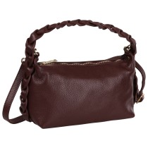 Toscanto Damen Umhängetasche Leder Tasche bordeaux rot OTT849UR6
