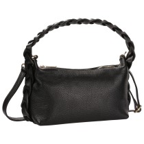 Toscanto Damen Umhängetasche Leder Tasche schwarz OTT849US1