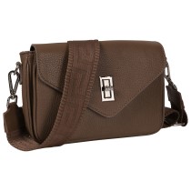 Toscanto Damen Umhängetasche Leder Tasche taupe beige OTT851UI6