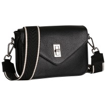 Toscanto Damen Umhängetasche Leder Tasche schwarz OTT851US1