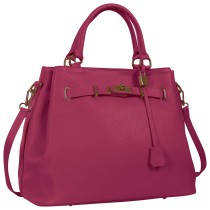 Toscanto Damen Handtasche Leder Tasche fuchsia pink OTT853HP4