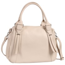 Toscanto Damen Umhängetasche Leder Tasche beige OTT855UI2