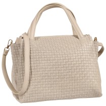Toscanto Damen Handtasche Leder Tasche beige OTT856HI2