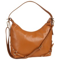 Toscanto Damen Schultertasche Leder Tasche tan hellbraun OTT858SC5