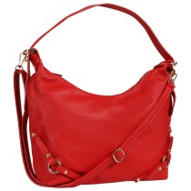 Toscanto Damen Schultertasche Leder Tasche rot OTT858SR4