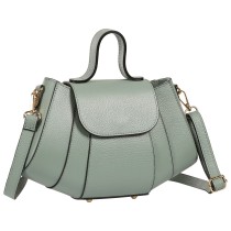 Toscanto Damen Schultertasche Leder Tasche hellgrün OTT863SL2