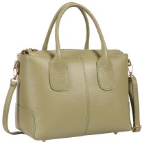 Toscanto Damen Umhängetasche Handtasche Leder Tasche hellgrün OTT864HL4