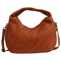 Toscanto Damen Schultertasche Leder Tasche mittelbraun cuoio OTT866SC5