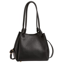 Toscanto Damen Schultertasche Leder Tasche schwarz OTT867SS1