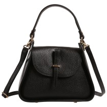 Toscanto Damen Schultertasche Leder Tasche schwarz OTT871SS1