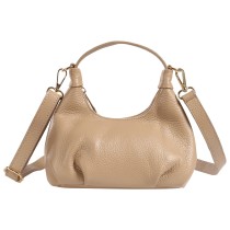 Toscanto Damen Handtasche Leder Tasche beige taupe OTT874HI3