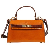 Toscanto Damen Handtasche Leder Tasche cognac braun OTT875HY5