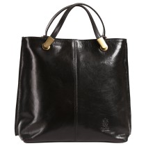Toscanto Damen Schultertasche Rucksack Leder Tasche schwarz OTT885SS1