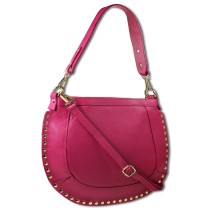 Toscanto Damen Schultertasche Umhängetasche Leder Tasche pink OTTM105SP