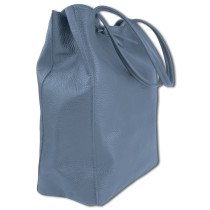 Toscanto Damen Shopper Leder Tasche blau OTTM107SB