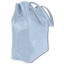 Toscanto Damen Shopper Leder Tasche hellblau OTTM107SH