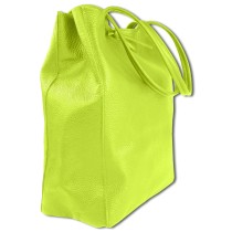 Toscanto Damen Shopper Leder Tasche gelbgrün OTTM107SY