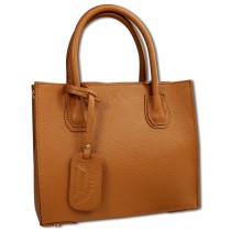 Toscanto Damen Handtasche Schultertasche Leder Tasche camel tan OTTM110SC