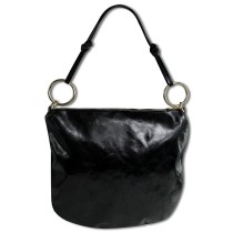 Toscanto Damen Umhängetasche Leder Tasche schwarz OTTM111US