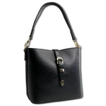 Toscanto Damen Umhängetasche Leder Tasche schwarz OTTM812US
