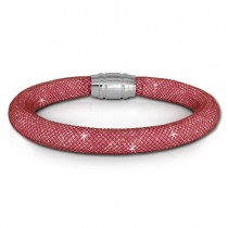 SilberDream Glitzerarmband Minikristalle rosa 18cm Armband Damen SDA050A9