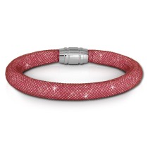 SilberDream Glitzerarmband Minikristalle rosa 18cm Armband Damen SDA050A9