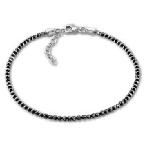 SilberDream Armband Kugeln geschwärzt 925 Silber Damen 18cm - 21cm SDA1108K