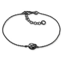 SilberDream Armband verschlungen 925 Silber geschwärzt Damen 18-21cm SDA1138S