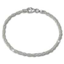SilberDream Armband Doppelanker 925 Sterling Silber Damen 19cm SDA2099J