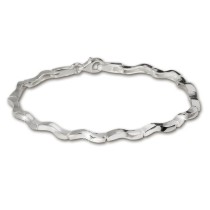 SilberDream Armband Welle 925 Sterlin Silber 19cm Silberarmband SDA402