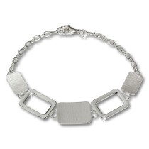 SilberDream Armband Square 925 Sterling Vollsilber 20cm SDA411