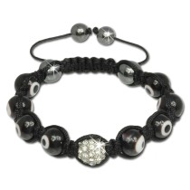 SilberDream Shamballa Armband Auge Zirkonia Kugeln SDA927