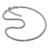 SilberDream Fußkette Kugeln 27cm diamantiert 925 Sterling Silber SDF2164J